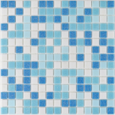 Aqua 200 4*20*20 бумага Мозаика Bonaparte Стеклянная мозаика Aqua 200 бумага 32.7x32.7
